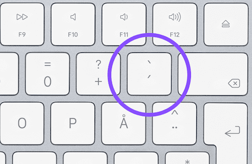Grave accent on Mac keyboard